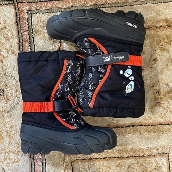 Sorel Flurry x Disney Frozen Olaf Warm Waterproof Big Girl Sz 6 Winter Snow Boot - Picture 9 of 12